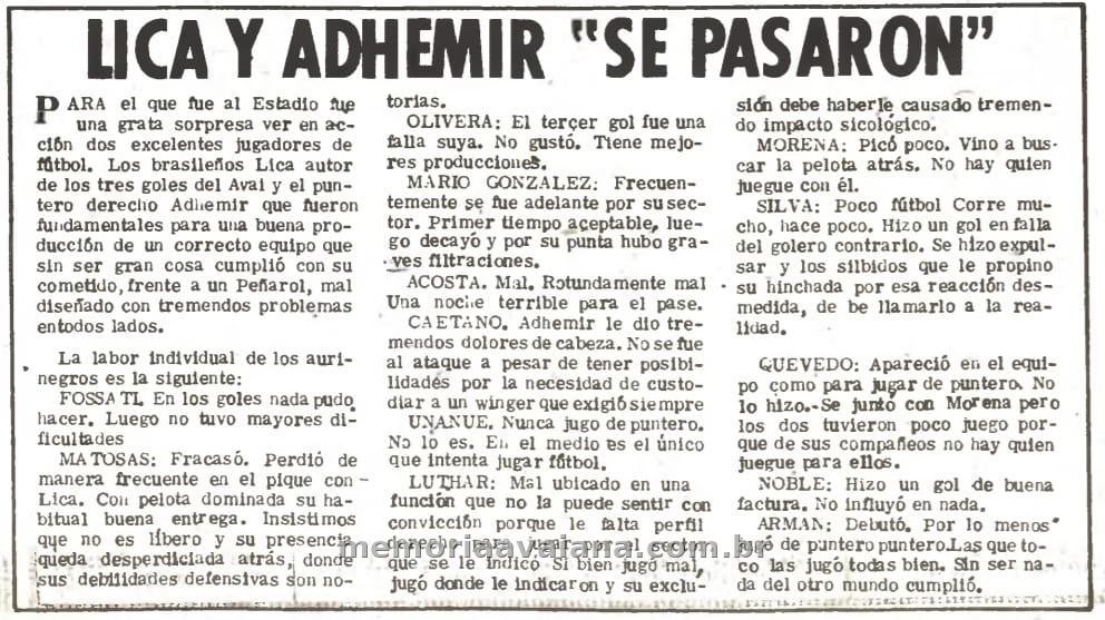 Jornal Ahora (Montevidéu), 22/02/1973