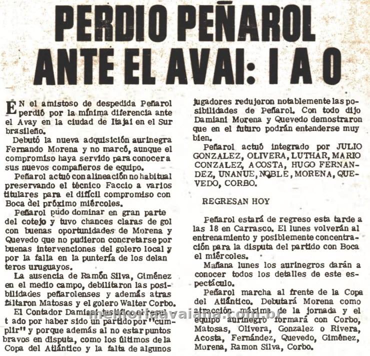 Jornal Ahora (Montevidéu), 04/02/1973