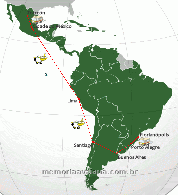 O mapa da aventura avaiana até Torreón